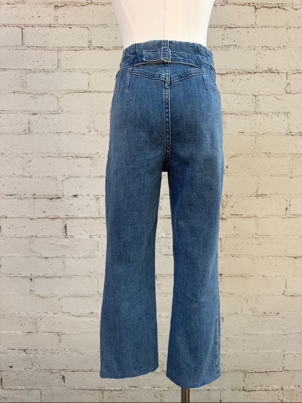 Anthropologie Maeve Bombshell Slim Straight Jean Medium Wash Size 27 - Picture 8 of 16